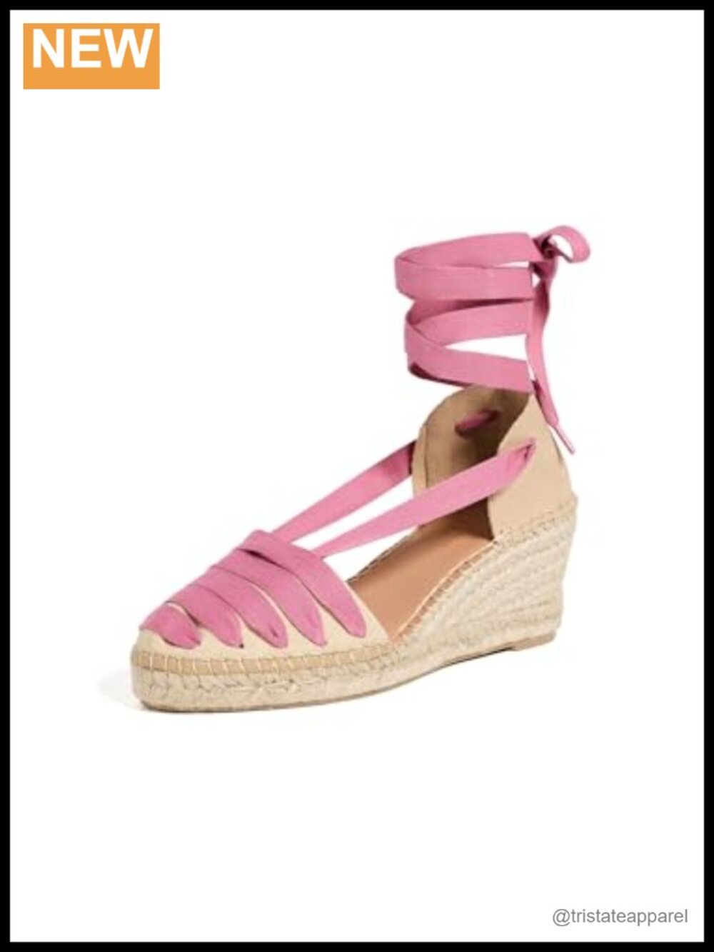 Wedge Espadrilles Ankle Strap Jute Midsole 2.5in Heel Casual Summer